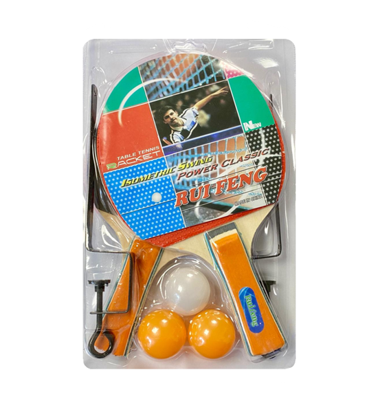 Table Tennis Ping Pong Paddle Set of 6 0381 A (Parcel Rate)