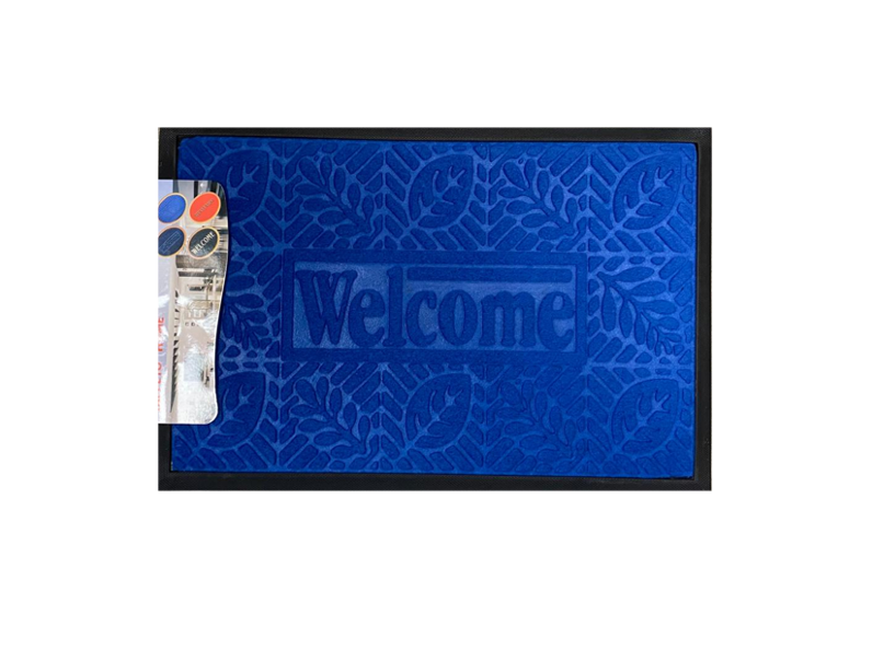 Rectangle Welcome Door Mat 40 x 60cm Assorted Designs and Colours 0474 A (Parcel Rate)