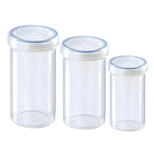 Kolorr Round Plastic Food Storage Container Set of 3 11744 (Parcel Rate)