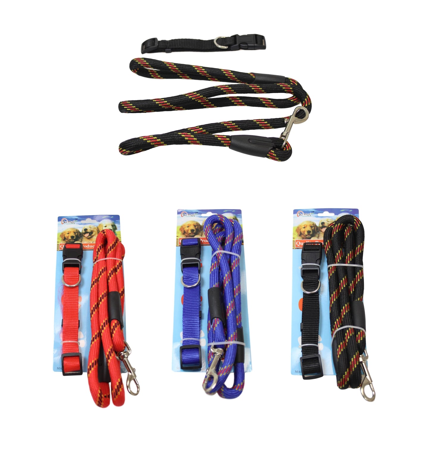 Pet Dog Lead Leash 95 cm Assorted Colours 2516 (Parcel Rate)