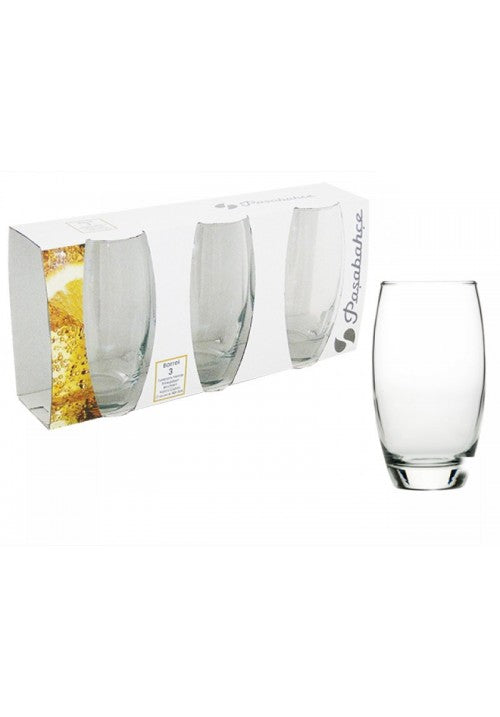 PB Barrel Long Drinking Glasses 500ml Pack of 3 41020 (Parcel Plus Rate)