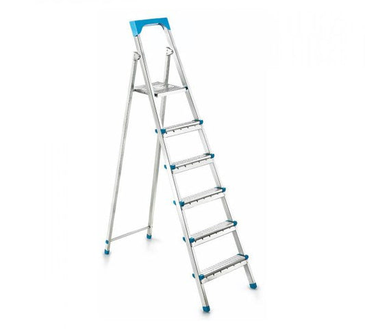 5 + 1 Multipurpose Metal Indoor Outdoor Step Ladder 11005 (Big Parcel Rate)