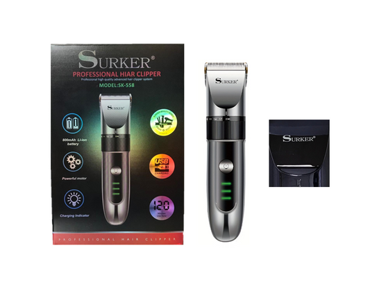 Hair Shaver Trimmer SK-558 USB Rechargeable Assorted Colours 5580 (Parcel Rate)