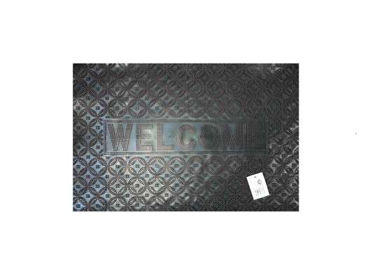 Rubber Welcome Door Mat 37.5 x 57.5 cm Assorted Colours 5999 (Parcel Rate)