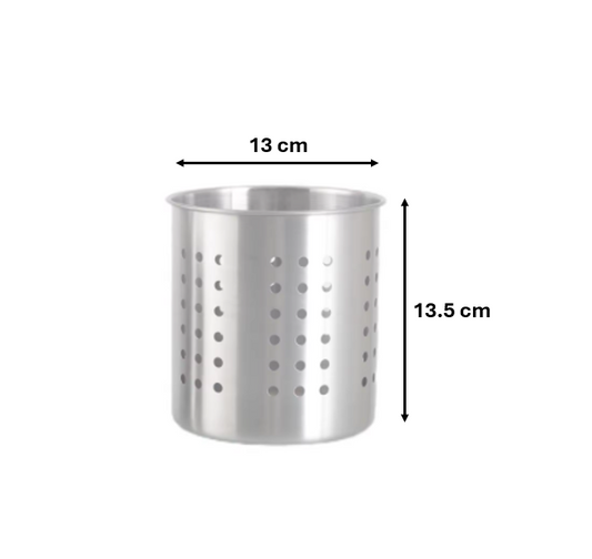 Large Metal Cutlery Drainer Cooking Utensil Holder 13.5 x 13 cm 7554 (Parcel Rate)