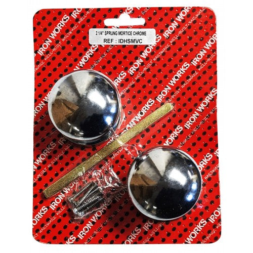 Vic Mortice Knob Chromed 1 Pair With Screws Home Diy 0929 (Parcel Rate)P