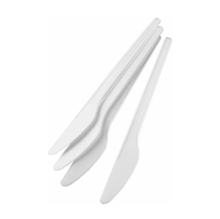 White Plastic Knife 16 cm Pack of 100 (Parcel Rate)