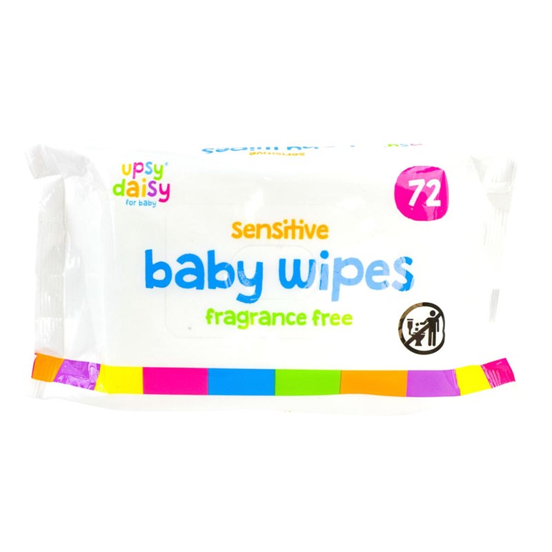 Sensitive Baby Wipes Fragrance Free Pack of 72 323194 (Parcel Rate)