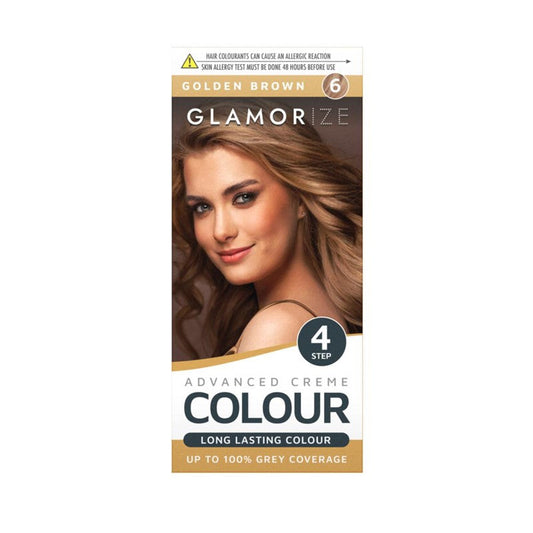 Women's Golden Brown Hair Dye No.6 Advanced Creme Colour 309643 (Parcel Rate)