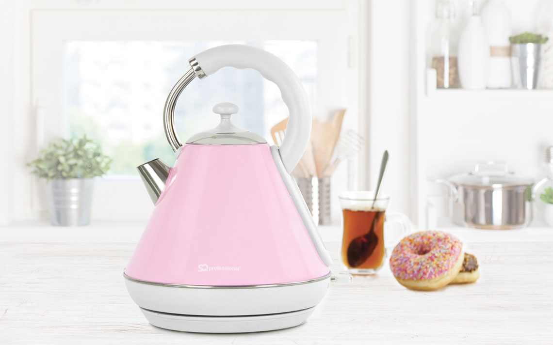 SQ Professional Dainty Legacy Kettle 1.8 Litre 2200 Watt Apple Blossom P9044 / 5977 (Parcel Rate)