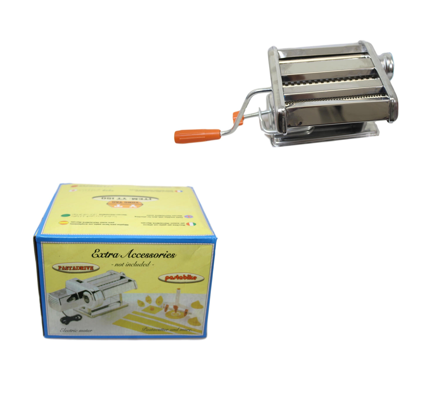 Pasta Lasagne Spaghetti Tagliatelle Ravioli Maker Machine Stainless Steel 9cm x 14cm 2616 (Parcel Rate)