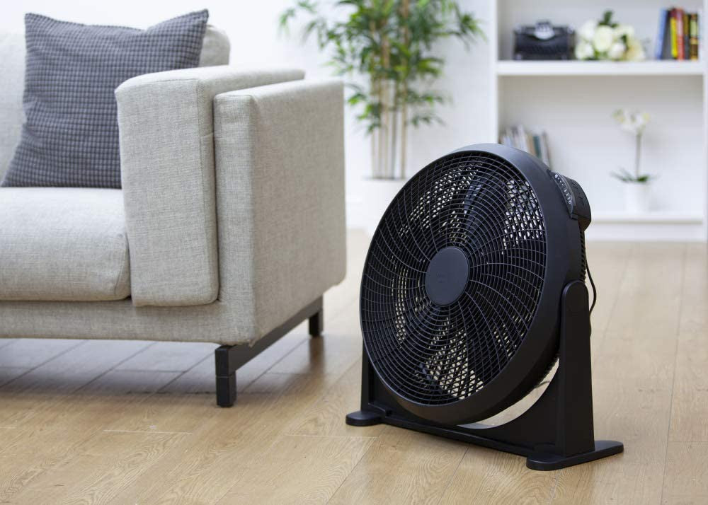 AIMS 20" Inch Floor Box Fan 3 Speed Black BF20 / F20R A (Parcel Rate)
