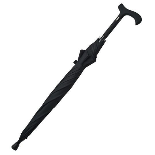 Walking Stick Cane Umbrella 104cm Black 7925 A (Parcel Rate)