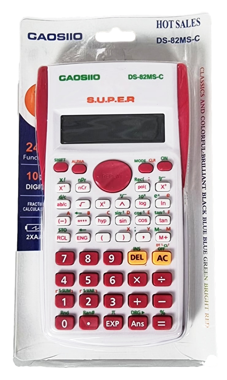 Plastic Scientific Calculator Assorted Colours 0706 (Large Letter Rate)