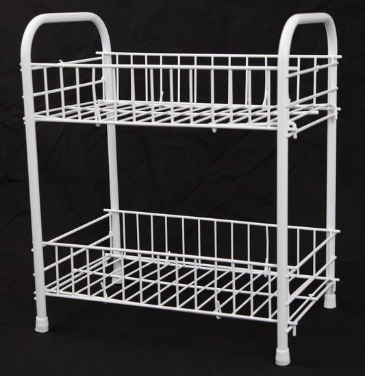 Metal 2 Tier Fruit And Vegetable Kitchen Storage Rack 30 x 36 cm 0278 A  (Parcel Rate)