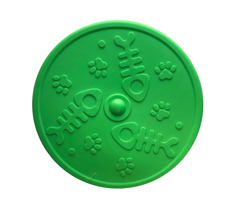 Pet Dog Toy Silicone Rubber Frisbee Flying Disc Assorted Colours 3043 A (Parcel Rate)