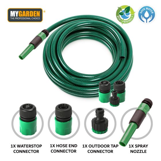 Garden Hose Pipe with Fitting 15 m 3107 A W25 (Parcel Rate)