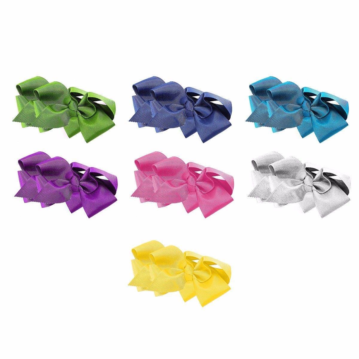 High Quality New Ribbon Hair Pin In Assorted Colours Pack Of 2  4456 (Large Letter Rate)