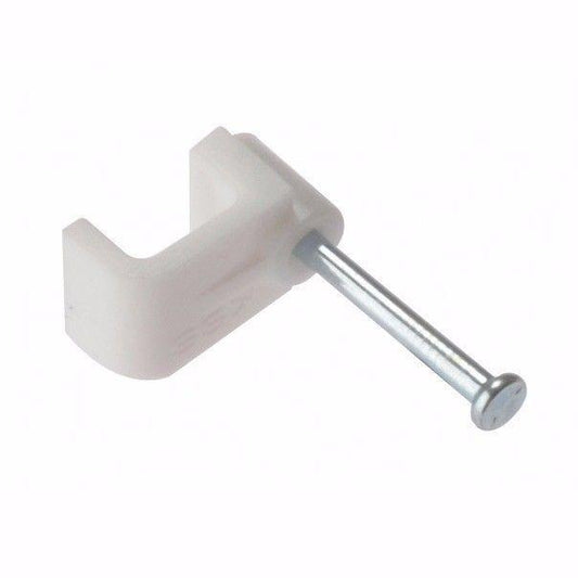 Value Pack Cable Clips Flat T&E White 1.5mm 1543 (Large Letter Rate)