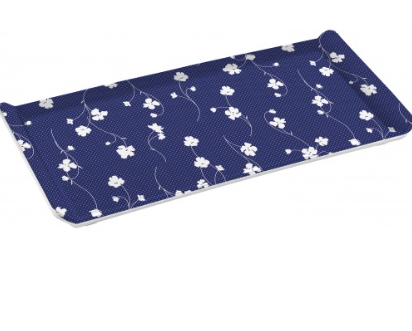 Melamine Rectangular Serving Tray 23 x 14 cm Assorted Designs ALB1210 (Parcel Rate)