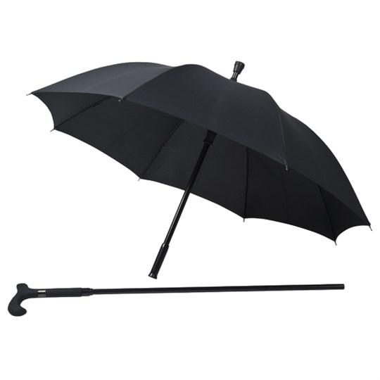 Walking Stick Cane Umbrella 104cm Black 7925 A (Parcel Rate)