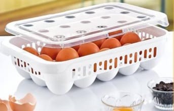 Egg Storage Container With Lid Holds Upto 15 Eggs AK680 (Parcel Rate)