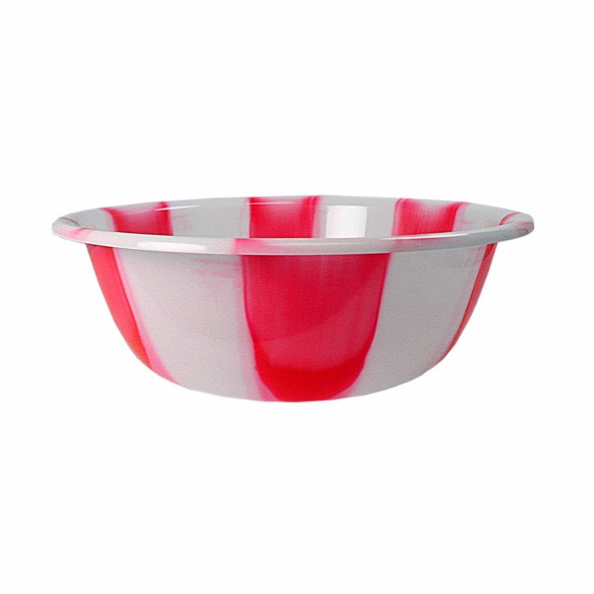 Tie Dye Print Plastic Kitchen Bowl Medium 31.5 cm Assorted Colours 3065 (Parcel Rate)