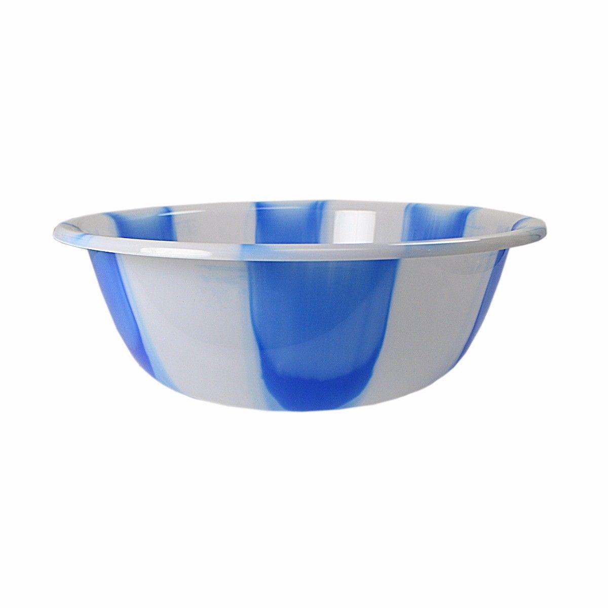 Tie Dye Print Plastic Kitchen Bowl Large 35 cm Assorted Colours 3066 (Parcel Rate)