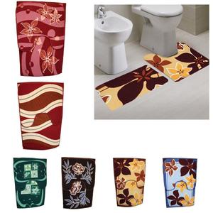 Anti-Slip Bathroom Shower Bath Mat Set of 3 45 x 70 cm Assorted Designs 5998 (Parcel Rate)