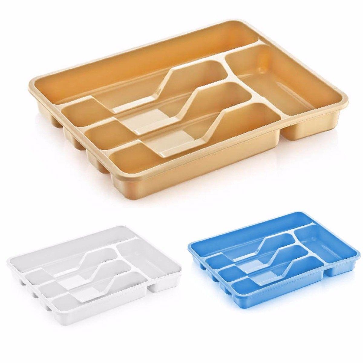 Plastic Cutlery Drawer Tray Holder 38.5 x 30.4 cm Assorted Colours D14001 (Parcel Rate)