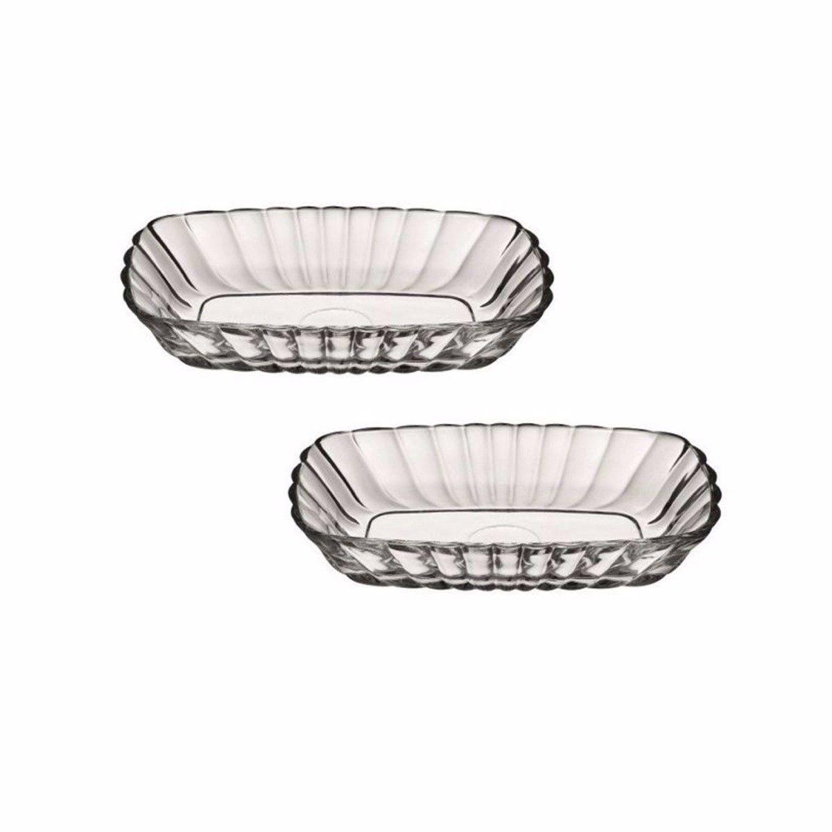 PB Glass Mezze Bowl Sides Serving Dish Small 15.7 x 10cm Set of 2 53702 (Parcel Plus Rate)