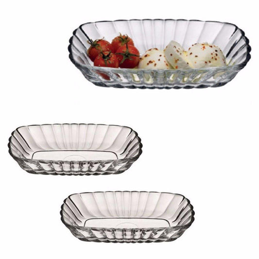 PB Glass Mezze Bowl Sides Serving Dish Small 15.7 x 10cm Set of 2 53702 (Parcel Plus Rate)