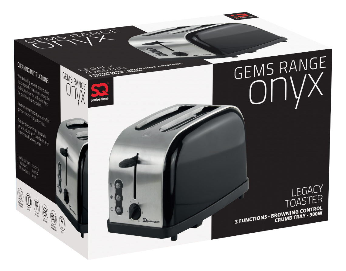 SQ Professional Legacy 2 Slice Toaster 900W Ruby 3435 (Parcel Rate)