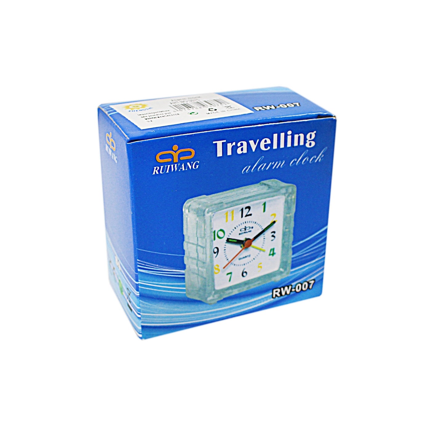 Small Mini Travel Office Square Quartz Bedside Desk Travelling Alarm Clock 3075 (Parcel Rate)