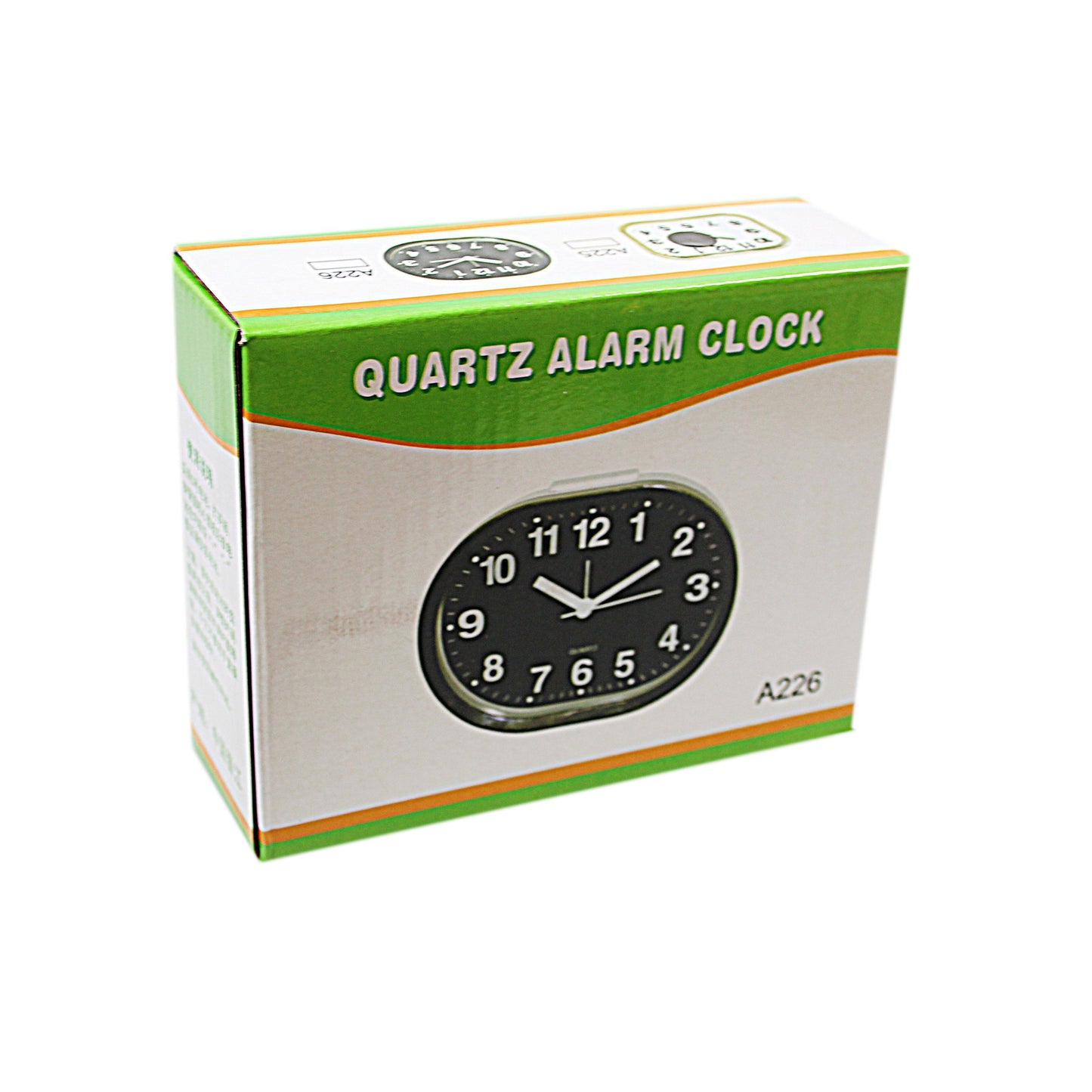 Rectangular Quartz Bedroom Desk Alarm Clock Assorted Colours 4736 A (Parcel Rate)