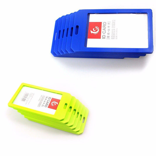 Plastic ID Card Holder 54mm x 85mm Assorted Colours 3564 (Parcel Rate)