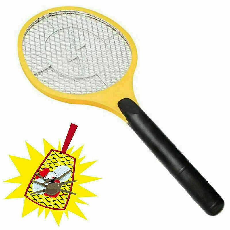 Electric Battery Operated Fly Mosquito Swatter Racket 50 x 21 cm Assorted Colours 5800 (Parcel Rate)