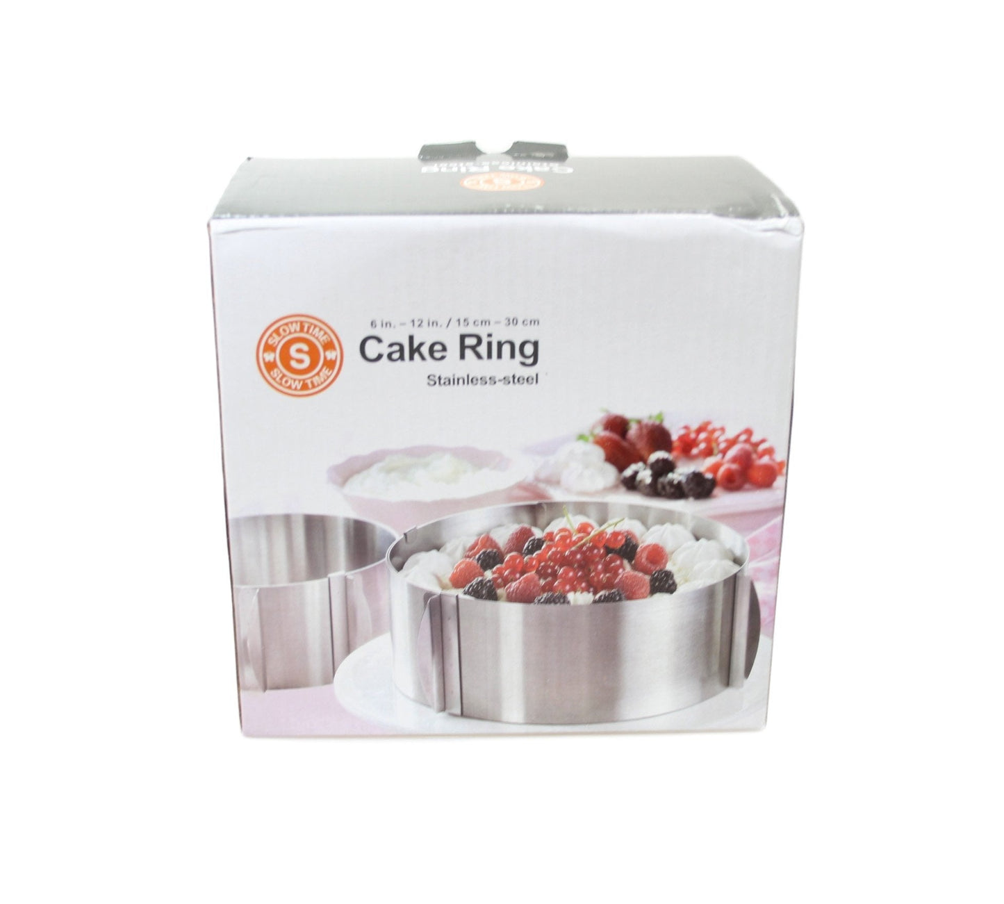 Stainless Steel Adjustable Round Cake Tin Ring 16-30 cm 5913 (Parcel Rate)