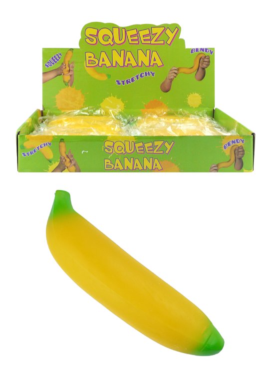 Banana Squeeze Toy (18cm) N51598 (Parcel Rate )p