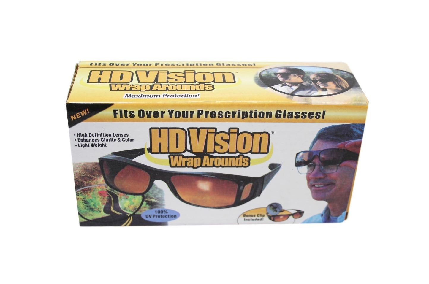 HD Vision 100% UV Protection Frames 2 Pack Light Weight Safety Glasses 6166 (Parcel Rate)