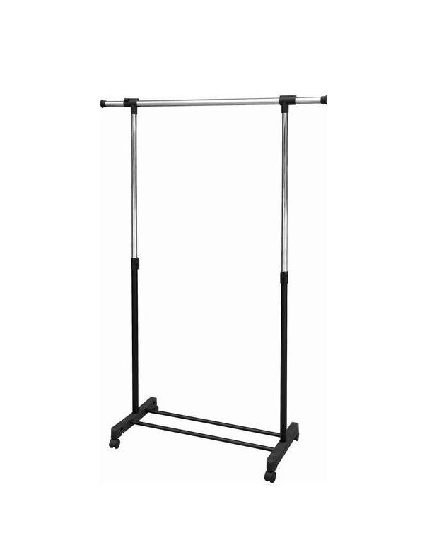 Single Garment Holder Stainless Steel Clothes Pole Rack Adjustable 25kg 6215A  (Parcel Rate)