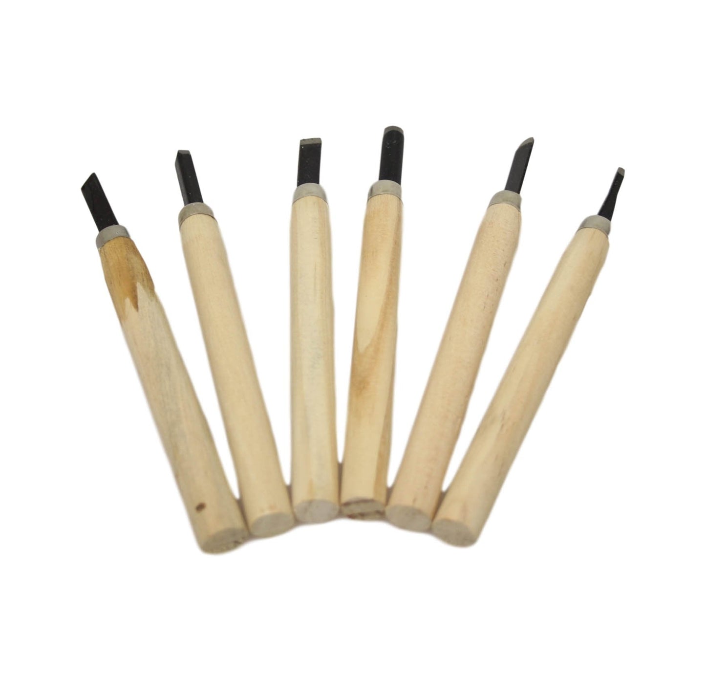 Assorted Wood Carving Set 14 cm Set of 6 6295 (Large Letter Rate)