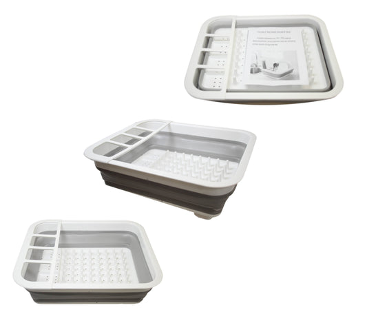 Foldable Collapsible Silicone Kitchen Sink Dish Drainer 36 x 30 x 10 cm 6442 (Parcel Rate)