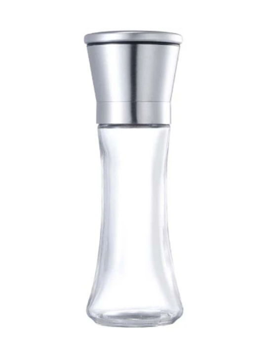 Copy of Salt Pepper Spice Grinder Glass Bottle 19 x 6 cm 6957 (Parcel Rate)