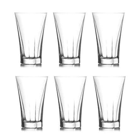 Truva Mini Water Shot Glass 100cc Set of 6 TRU309E (Parcel Rate)