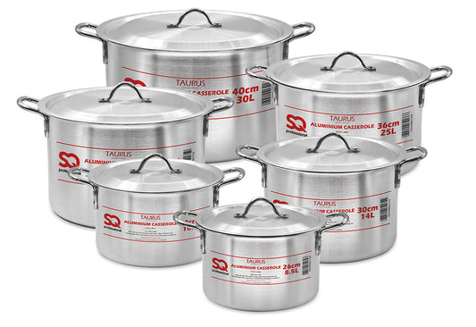 SQ Professional Galaxis Taurus Casserole Set of 6 28 - 41 cm 4883 (Big Parcel Rate)