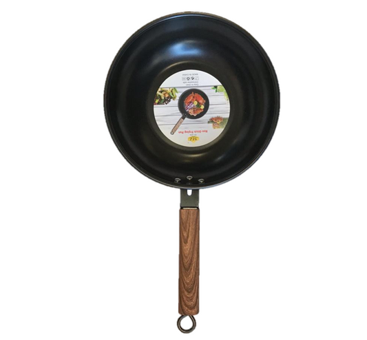 High Wall Non-Stick Flat Base Wok Frying Pan 26cm 7404 (Parcel Rate)