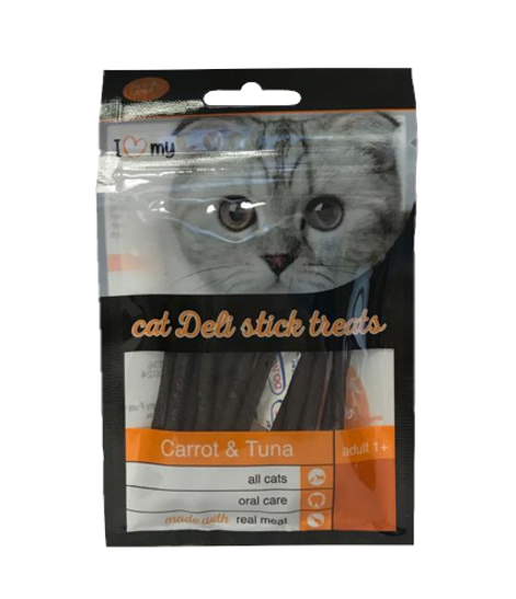 Pet Cat Treats Deli Sticks Carrot & Tuna 25g 74369 (Parcel Rate)