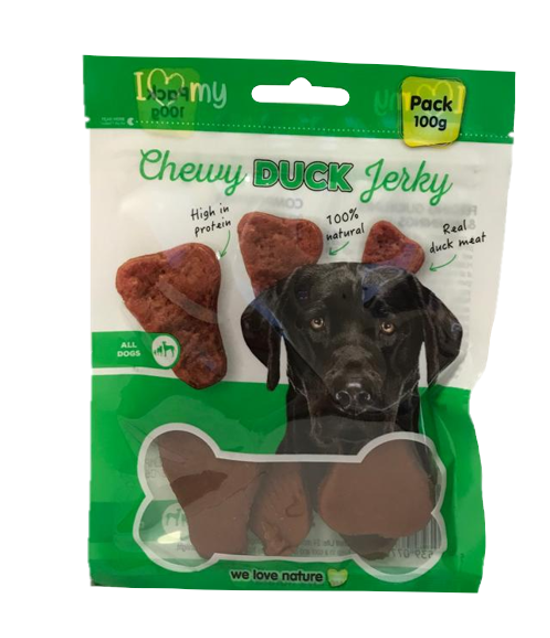 Pet Dog Treats Chewy Duck Jerky 100g 77831 Parcel Rate C6 MM WHOLESALE LTD