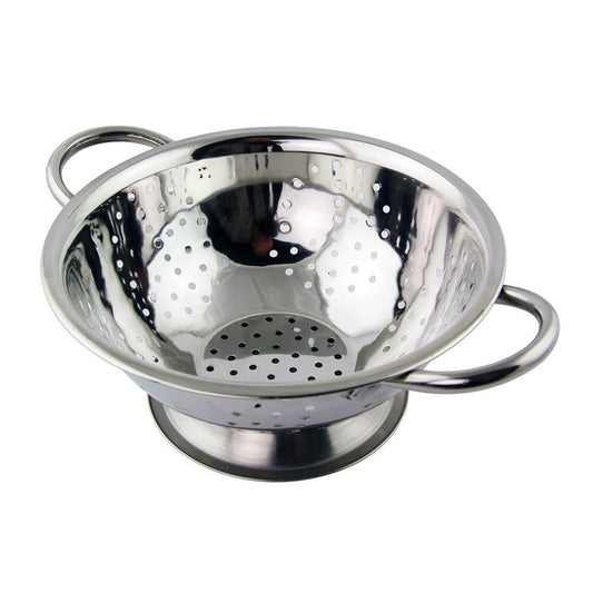 Stainless Steel Kitchen Colander 2 Handles 22cm 08553 (Parcel Rate)